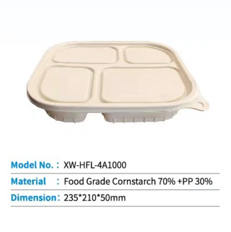 Cornstarch PP Fast Food Container Box